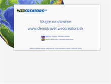 Tablet Screenshot of demotravel.webcreators.sk